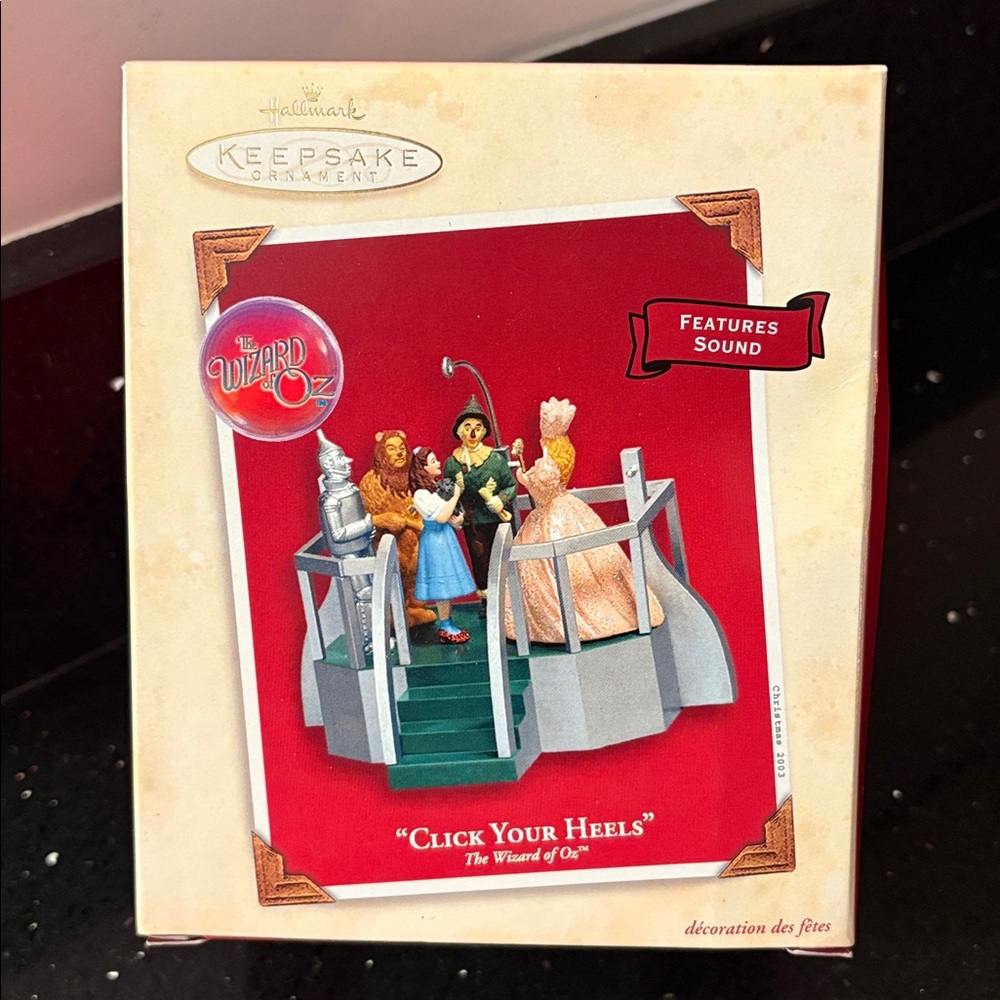 Wizard of Oz Click Your Heels Hallmark Christmas Ornament with Sound - Picture 3 of 12